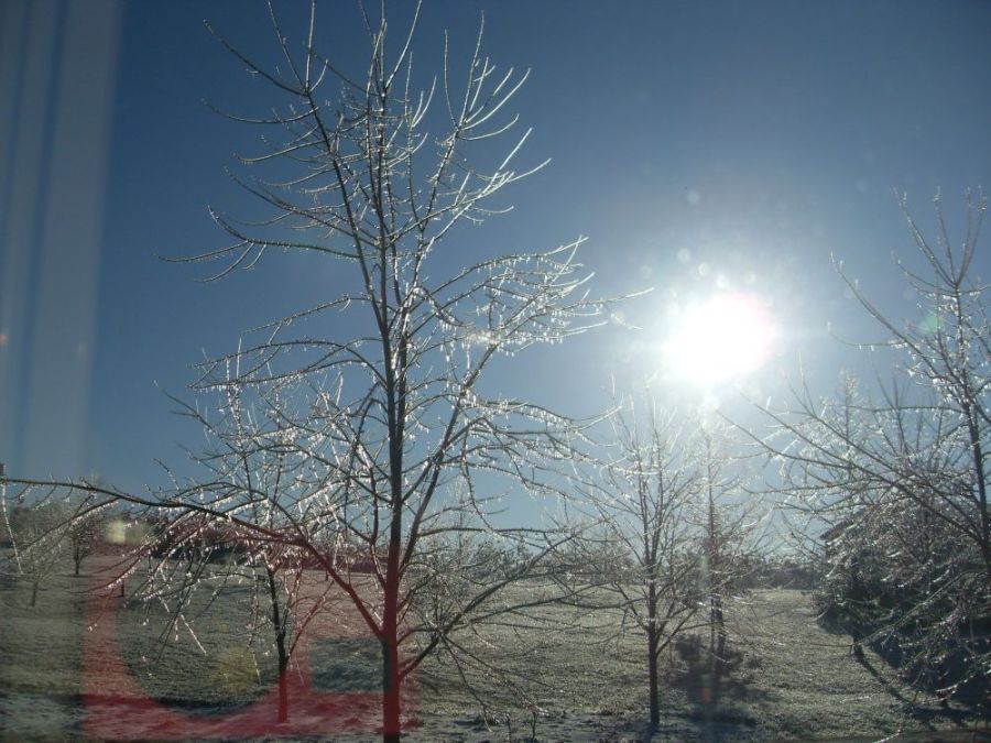 Recent ice storm in Tennessee