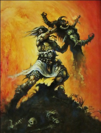 Michael the archangel defeats the devil